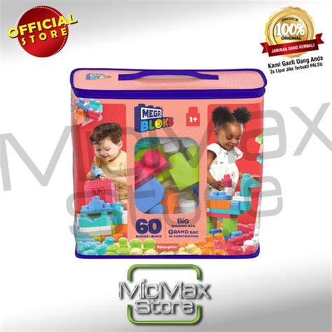 mega bloks|Megabloks 60 Pcs Big Building Bag .